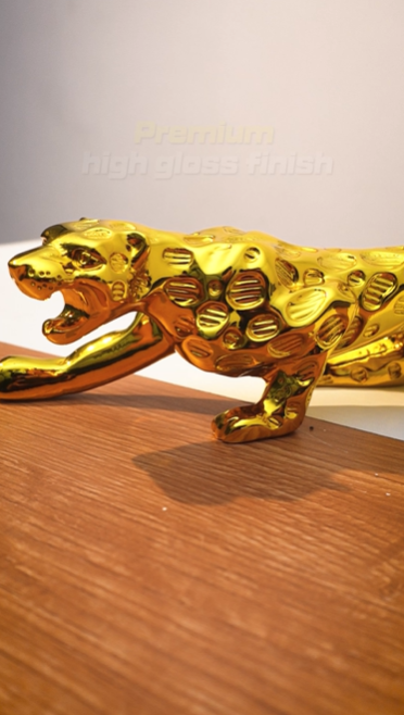Gold Plated Jaguar Showpiece